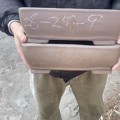 紫砂中国离心紫砂花盆，