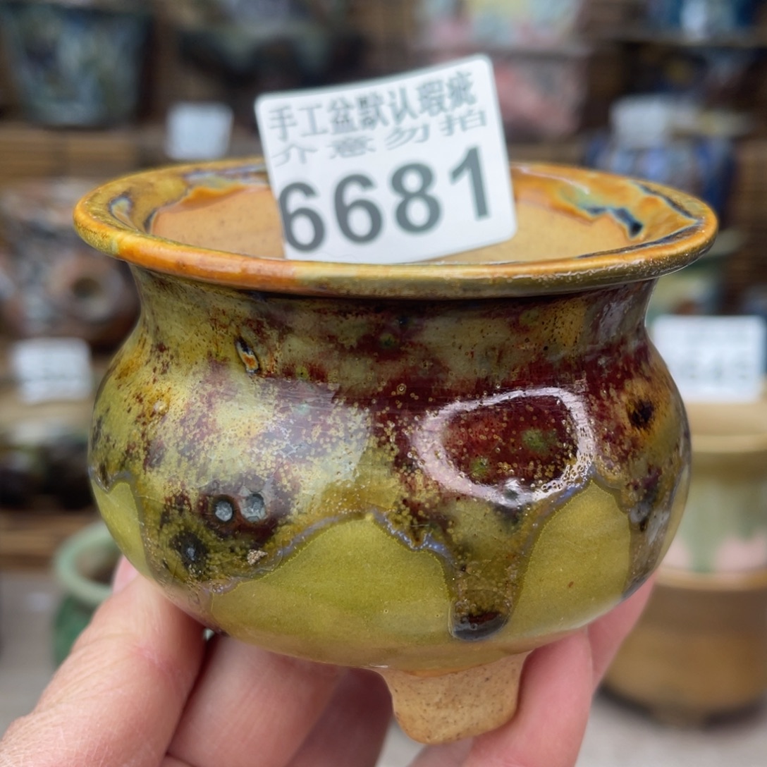 手工花盆默认瑕疵完美者勿拍