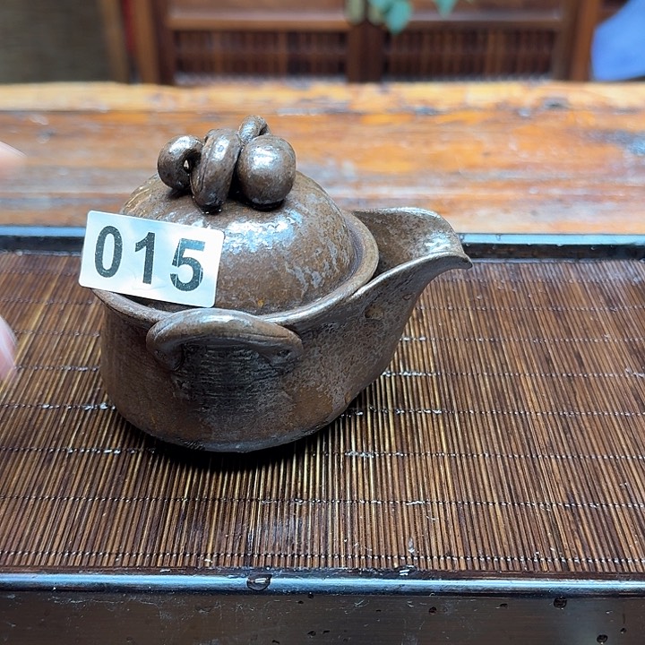 纯手工制作粗陶茶具
