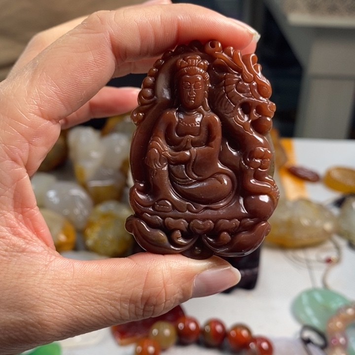 玛瑙/玉髓吊坠(不含链)未镶嵌