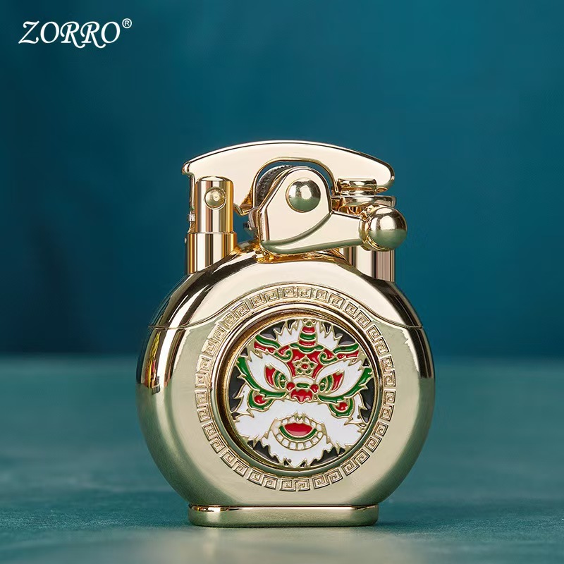 佐罗ZORRO打火机幸运醒狮煤油机男士高档时尚送礼