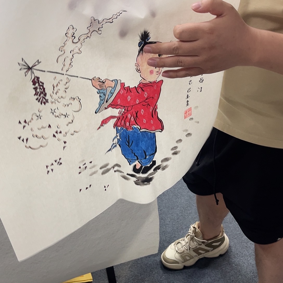 国画绘画作品多次