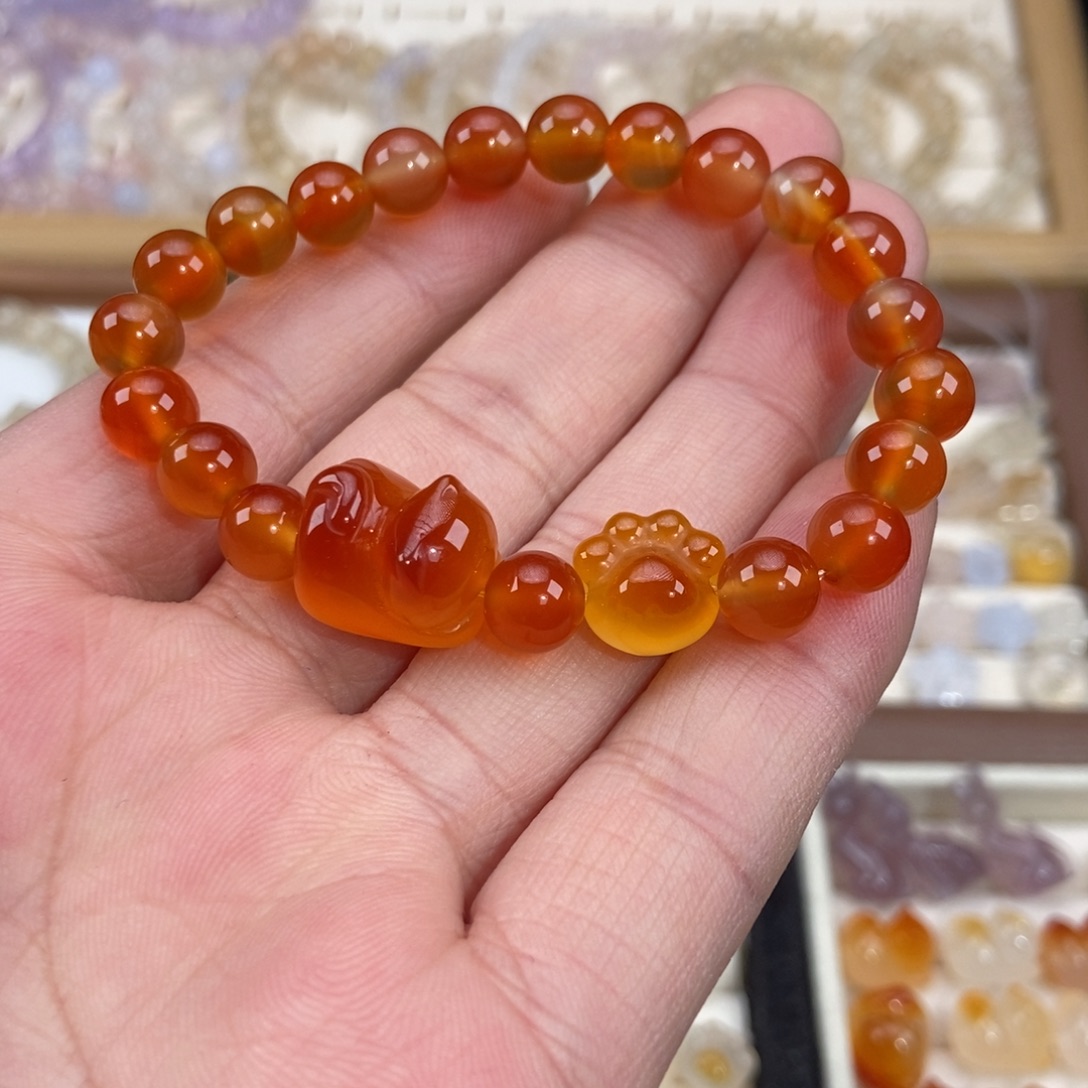 玛瑙/玉髓未镶嵌手链M10