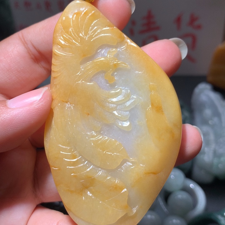 翡翠未镶嵌颈饰保真天然A货翡翠