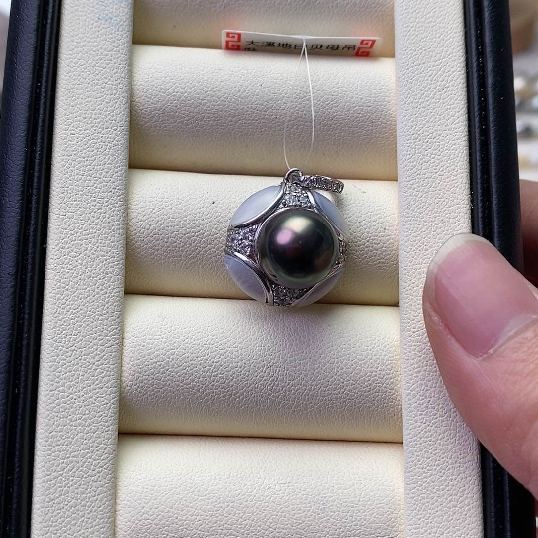 海水珍珠颈饰银S925镶嵌