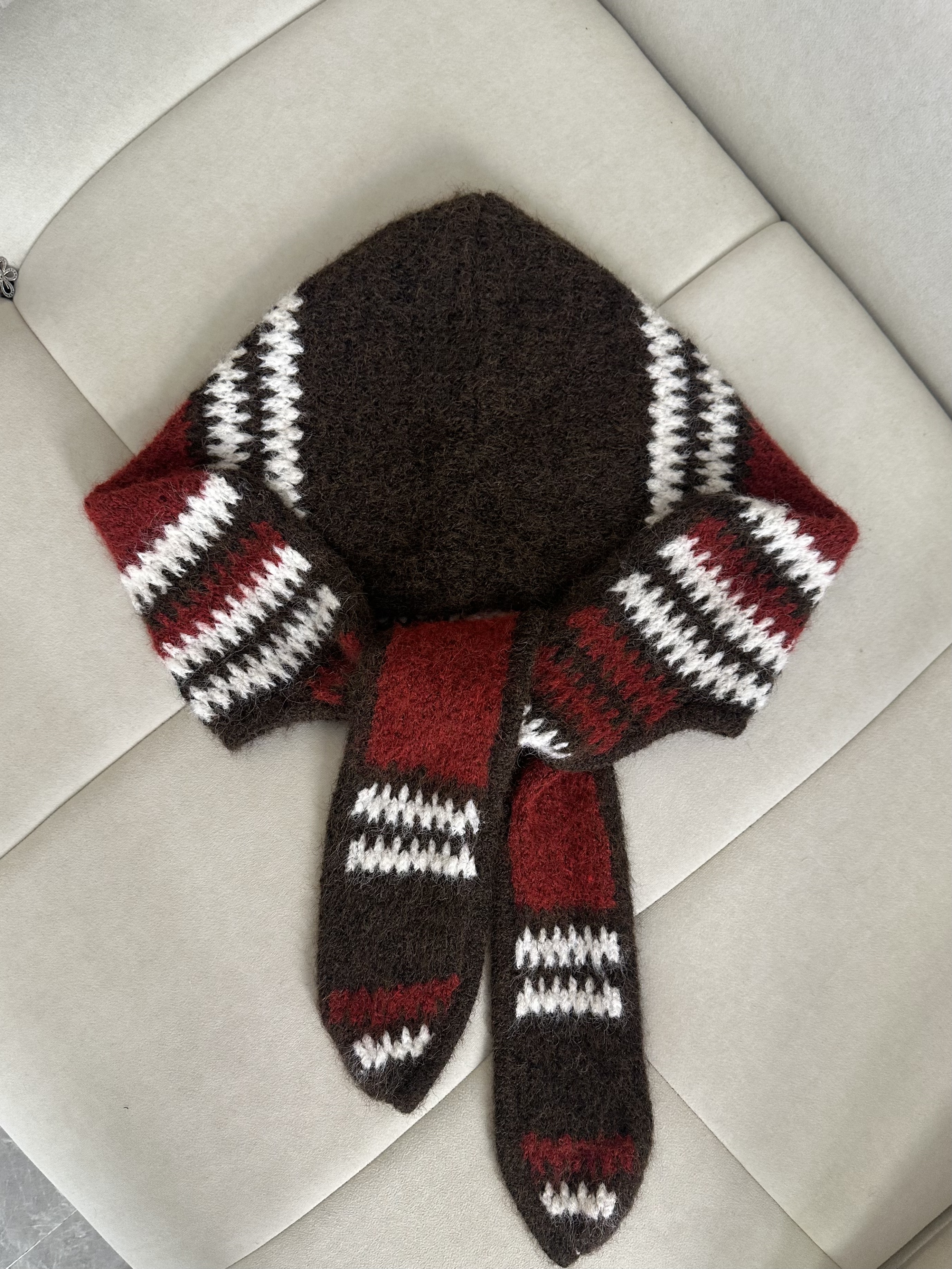 【HUO HUO】搭配用披肩帽洋气减龄时尚感围脖