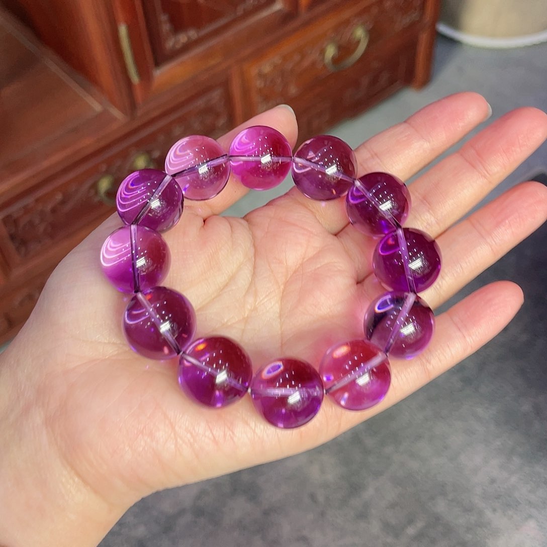 紫晶手链未镶嵌紫水晶