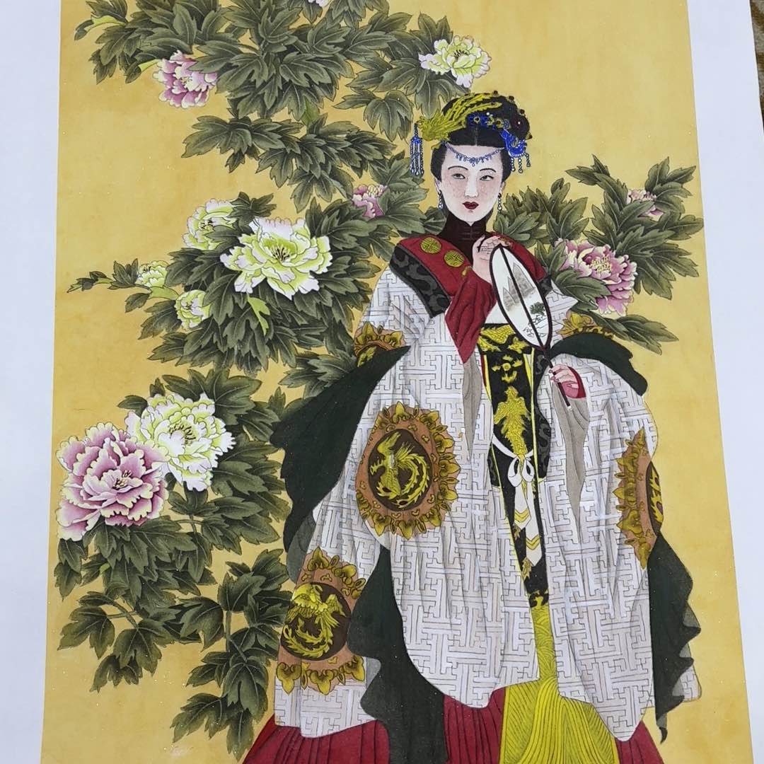 国画西**侠小四尺人物刘淑娟