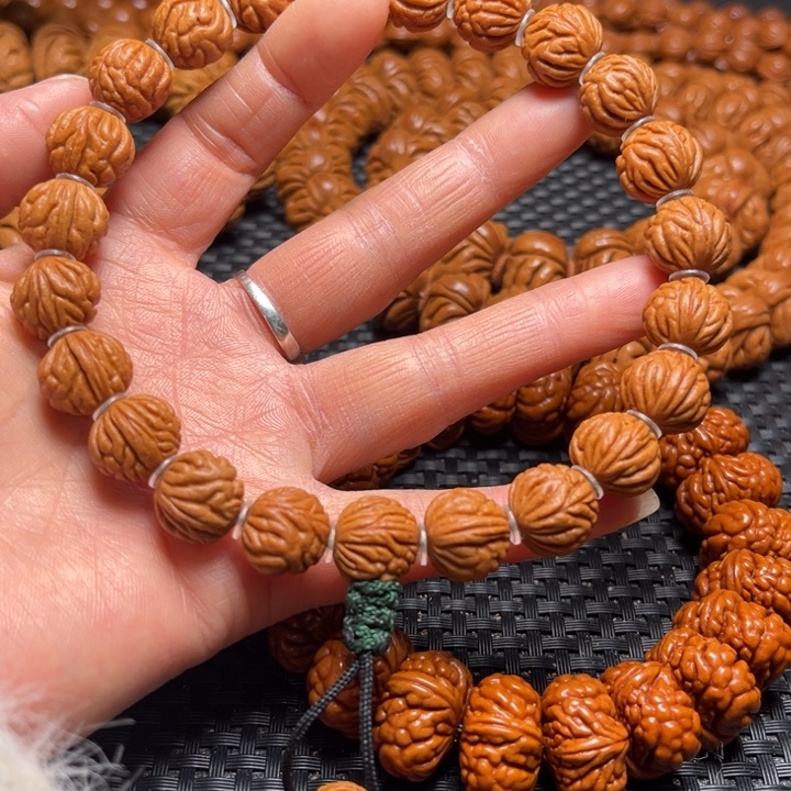 桃核手串龙纹桃核