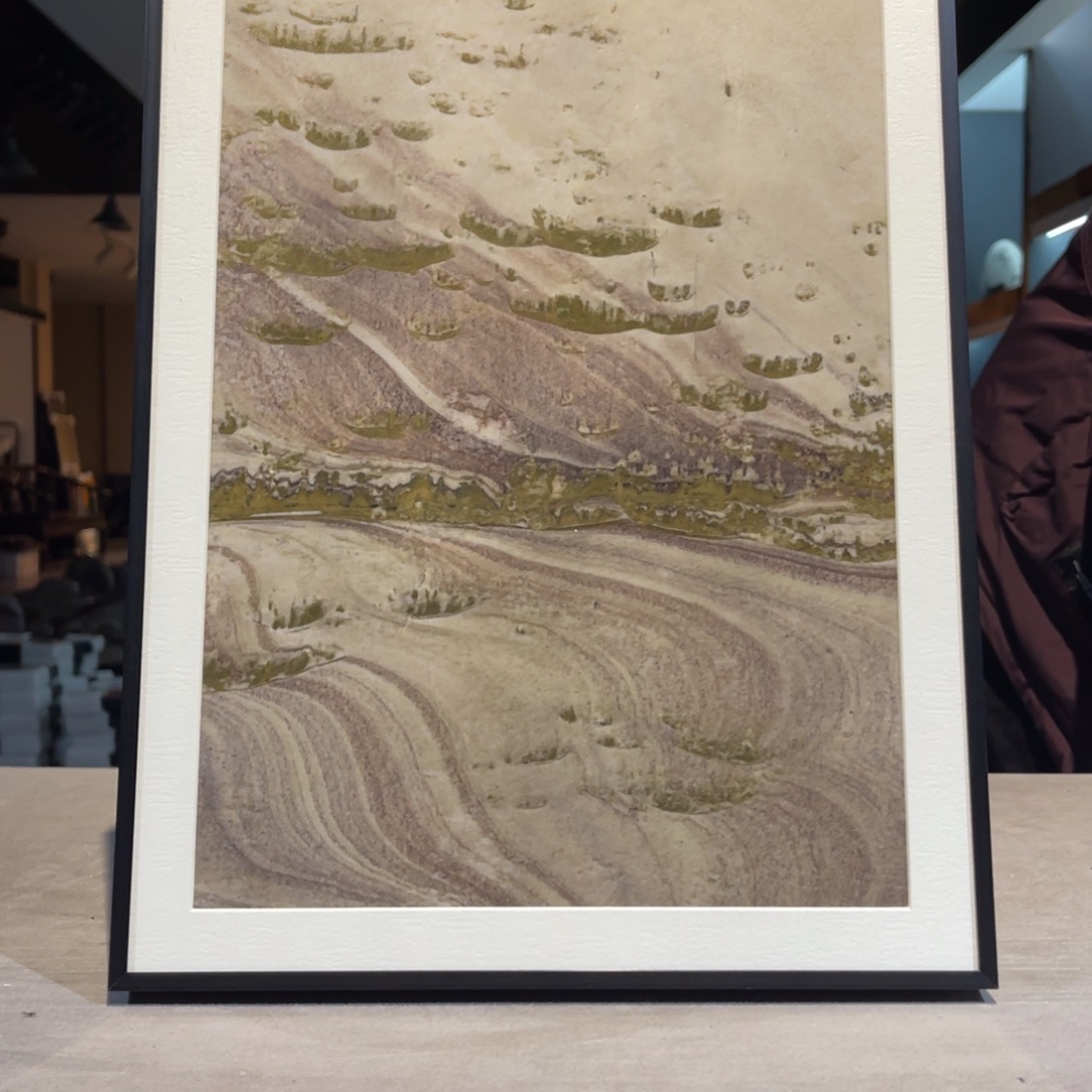 彩石30/40 三峡清江画面石 春水泛舟