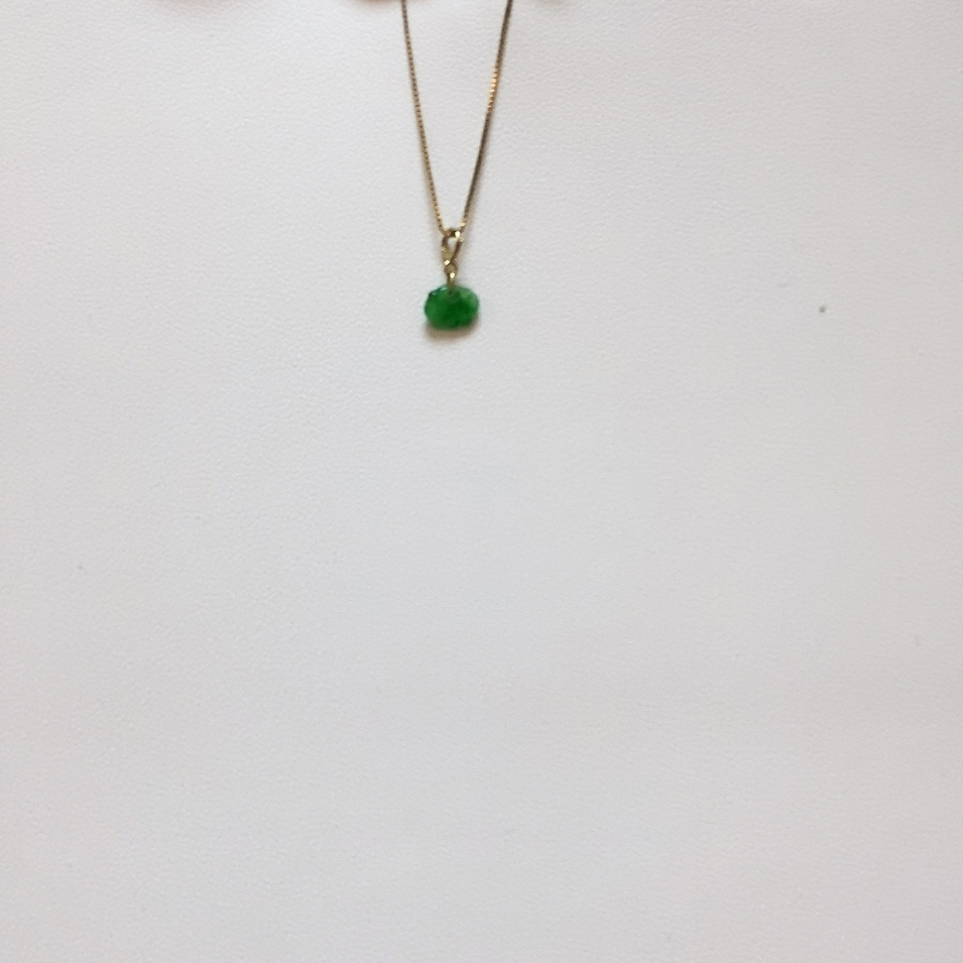 翡翠18K金镶嵌戒指简单