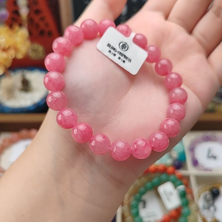 手链未镶嵌水晶美料的蔷薇辉石