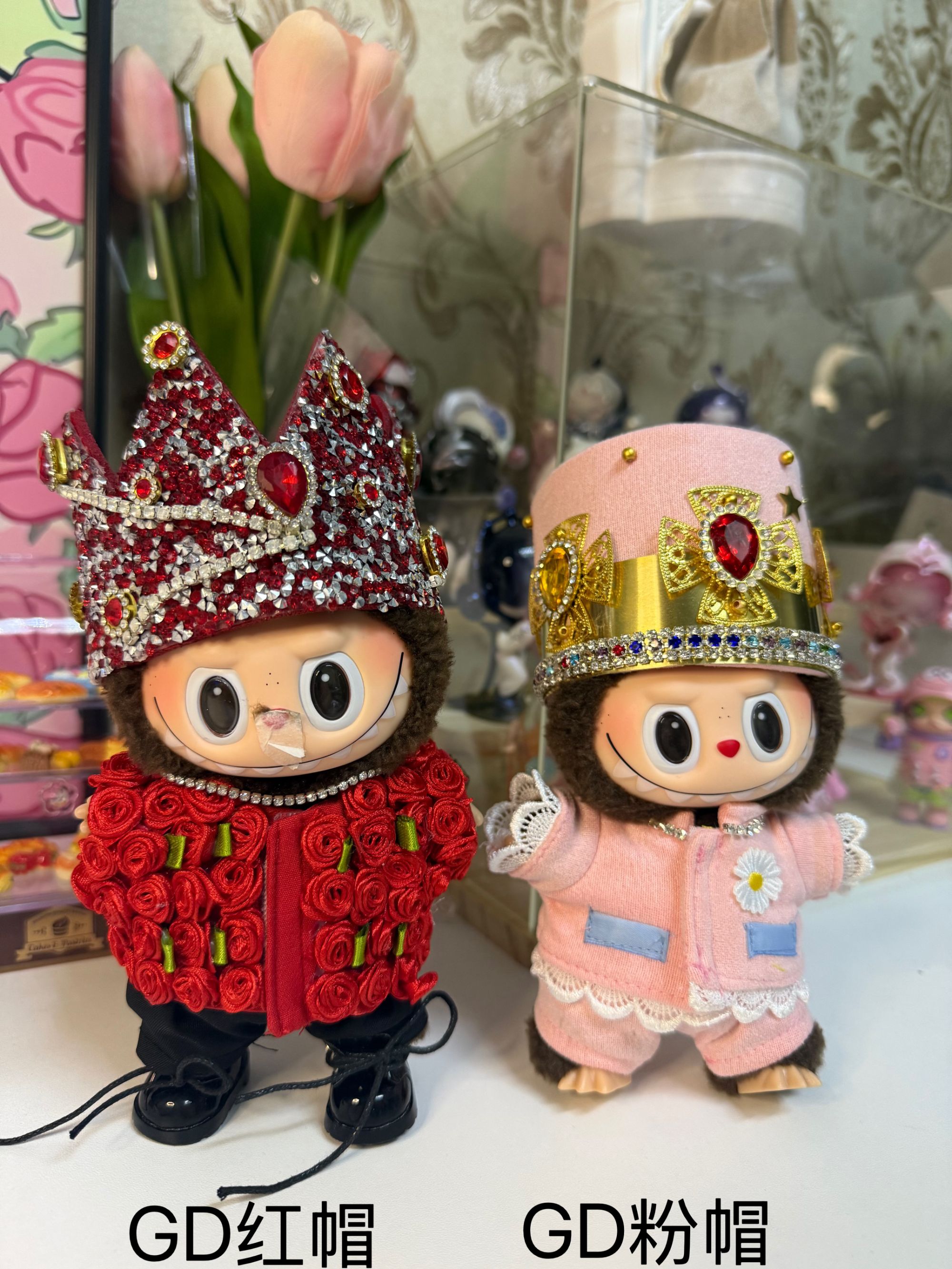 GD款红帽粉帽指定款手工配链