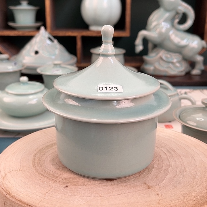 杯0123 青鸾汝瓷窑口发货