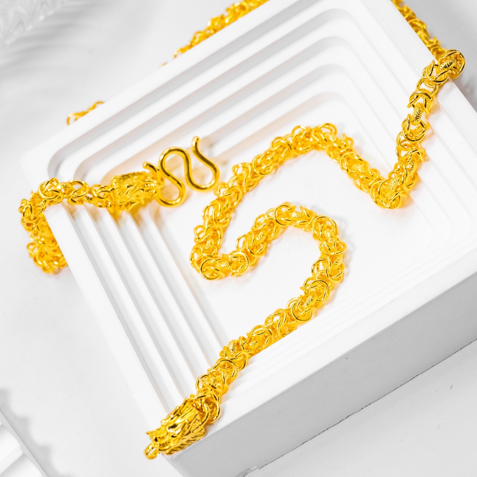 链子足银 龙骨项链