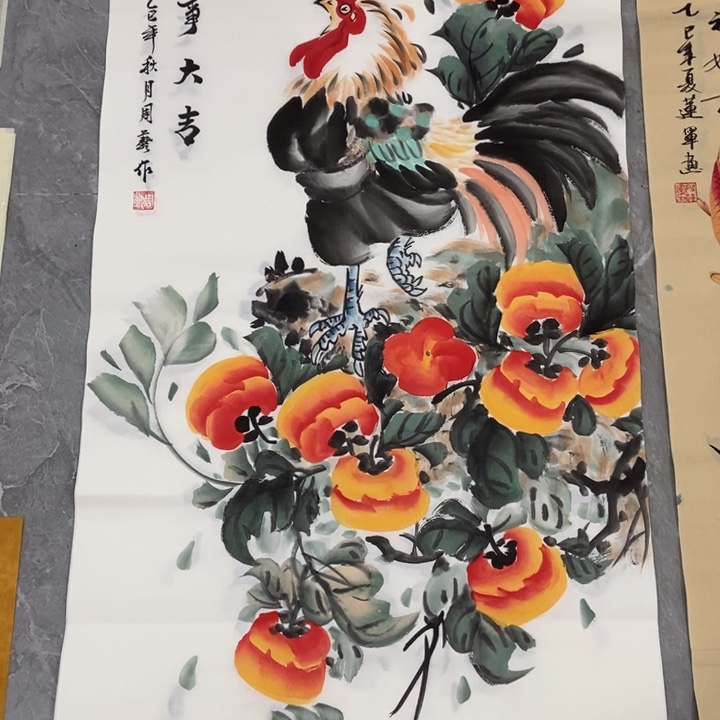 枕书斋画廊的直播间