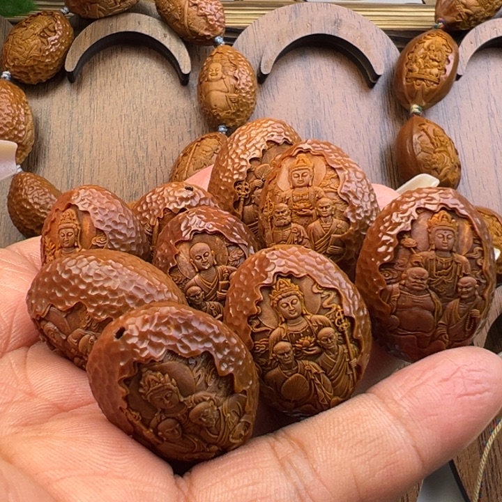 橄榄核手串/手链2.3十八罗汉