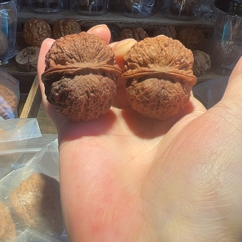 文玩核桃把件花和尚彩阴43