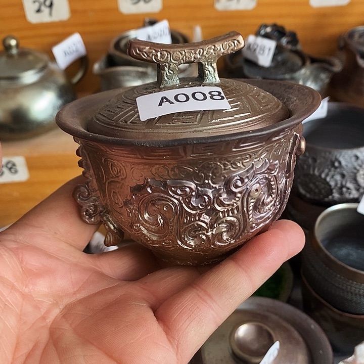 紫砂茶杯柴烧纯手工008