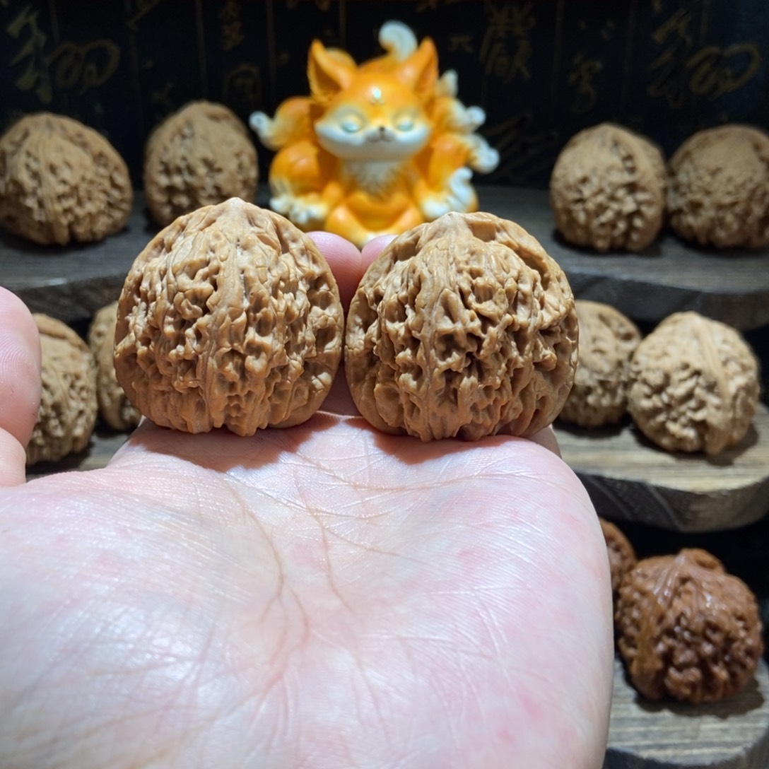 福***财文玩核桃把件涿鹿南将石