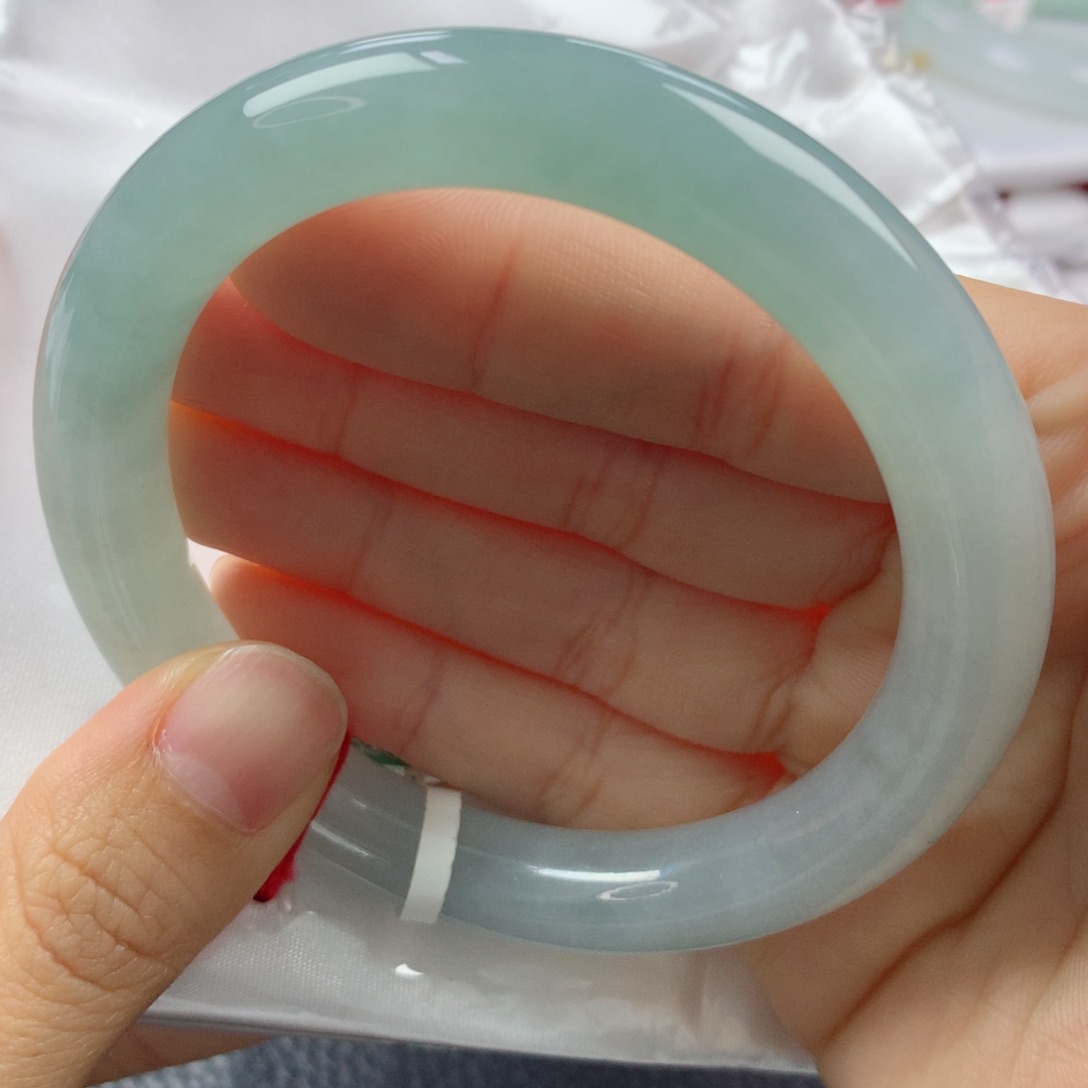 未镶嵌手镯翡翠缅甸天然翡翠A货57圆