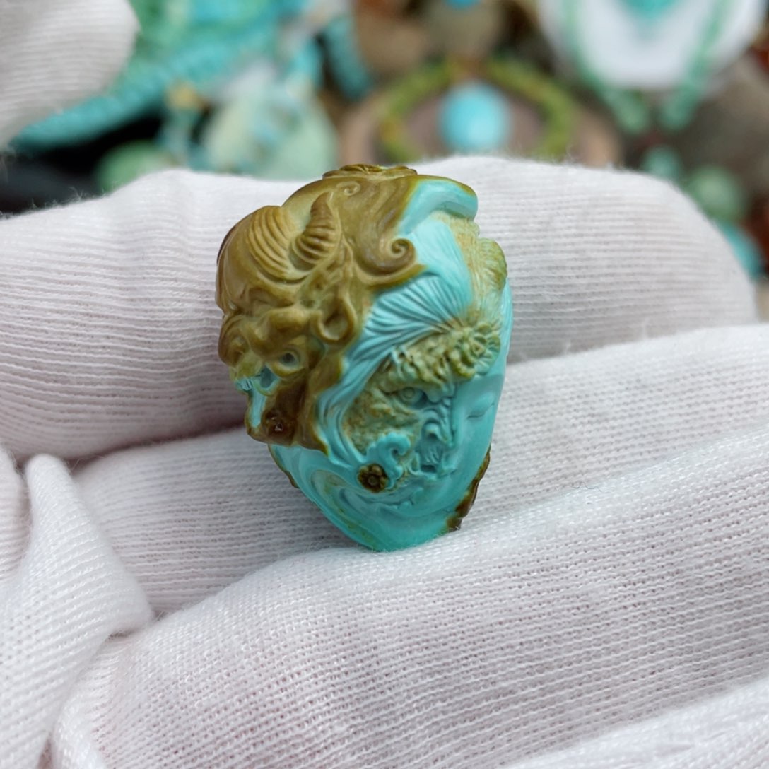 绿松石珠宝奇石未镶嵌