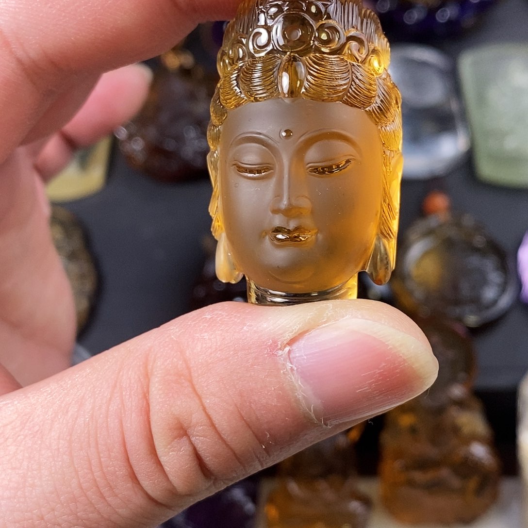 水晶天然水晶吊坠未镶嵌疯****馆