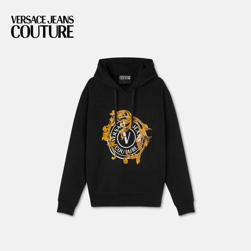 【季末优惠】VERSACE JEANS COUTURE Porcelain Barocco连帽衫男士