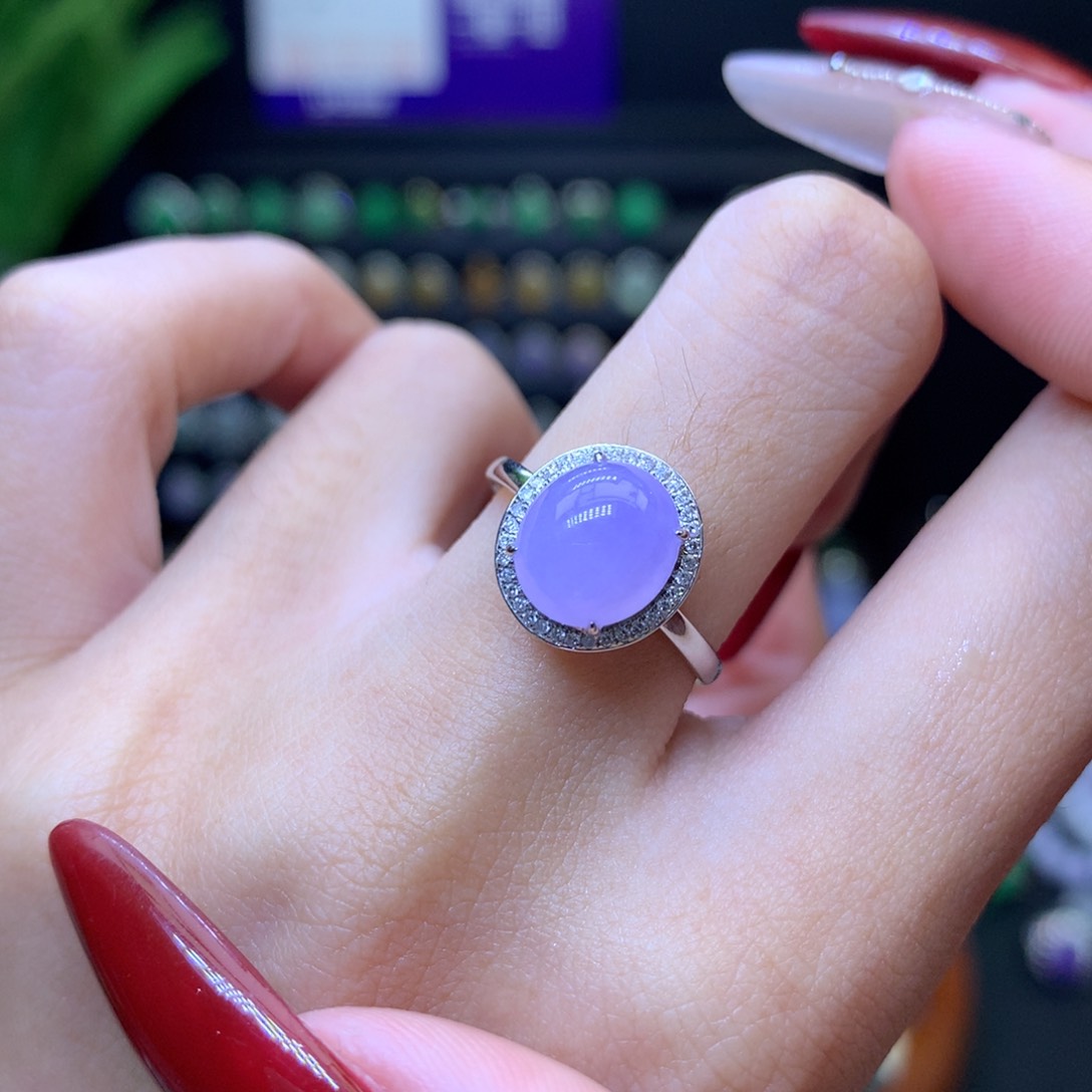 翡翠颈饰18K金镶嵌天然