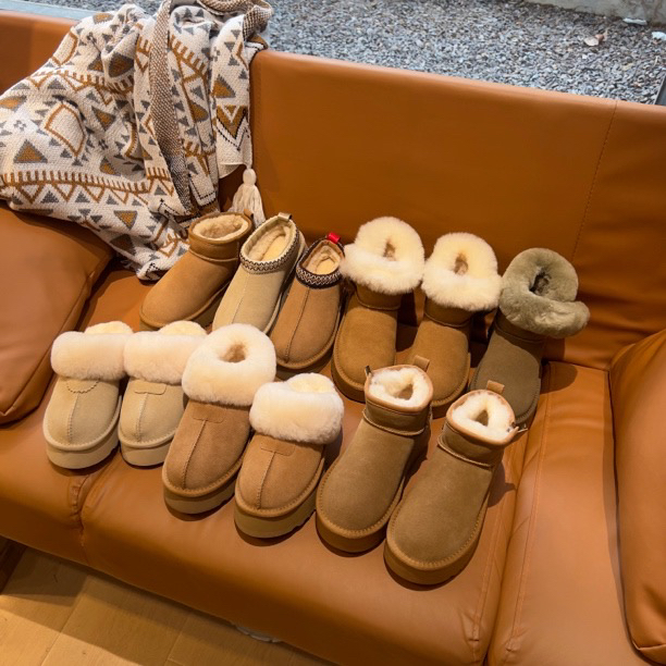 里里  雪地靴 真皮真毛 断码啦