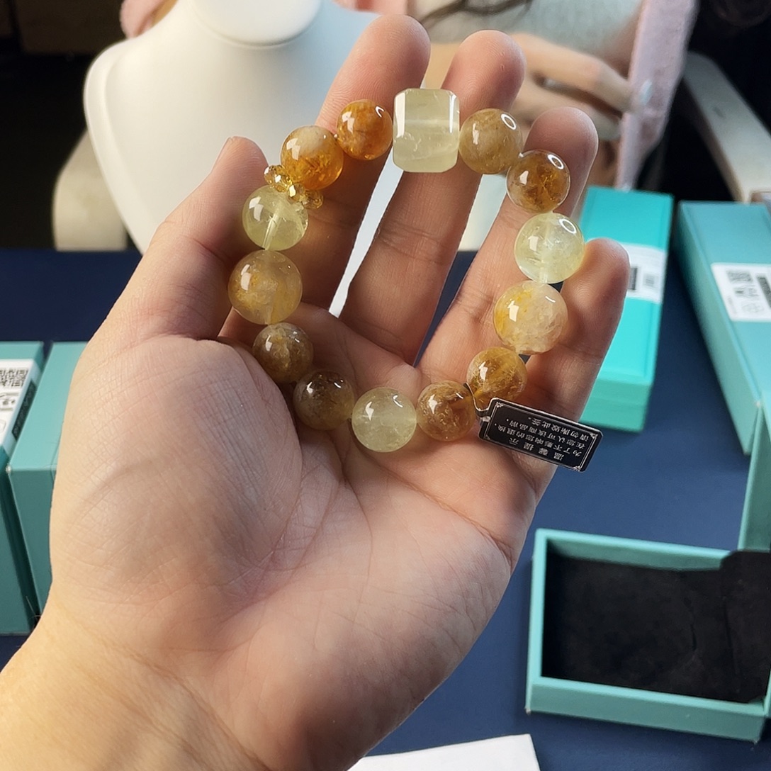 手链水晶银S925镶嵌