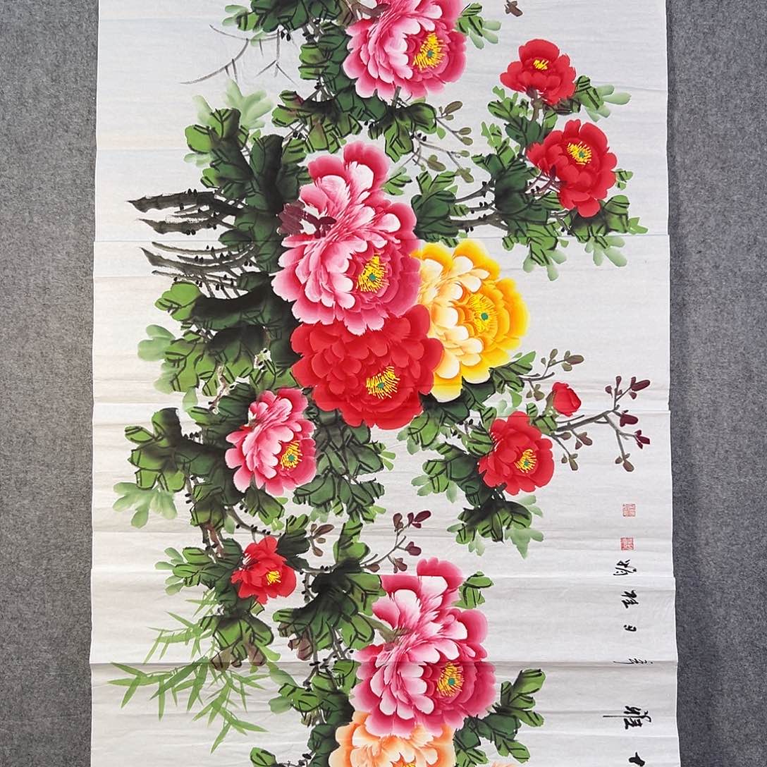 国画482 牡丹等植物生长于这里生长较