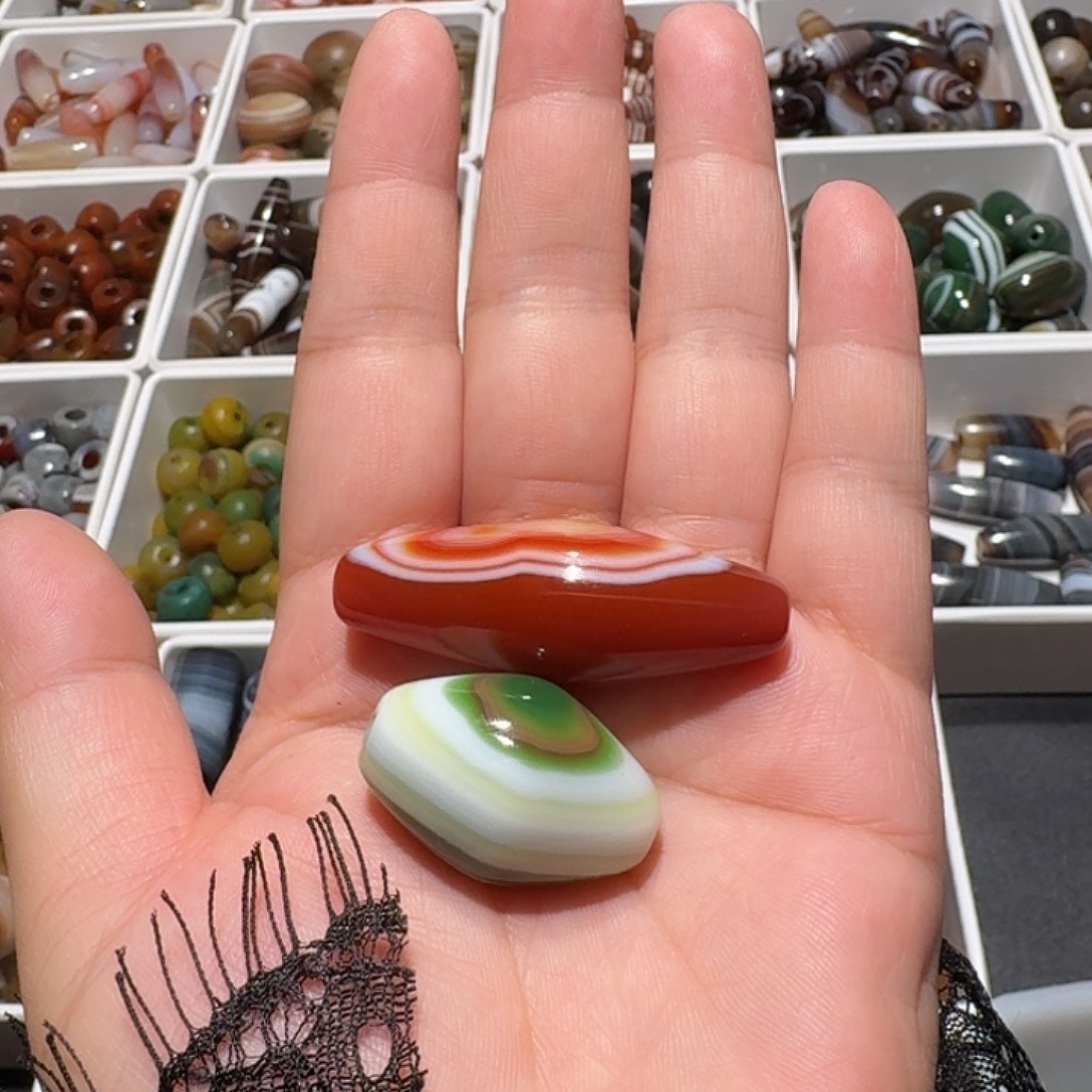 玛瑙/玉髓合金颈饰