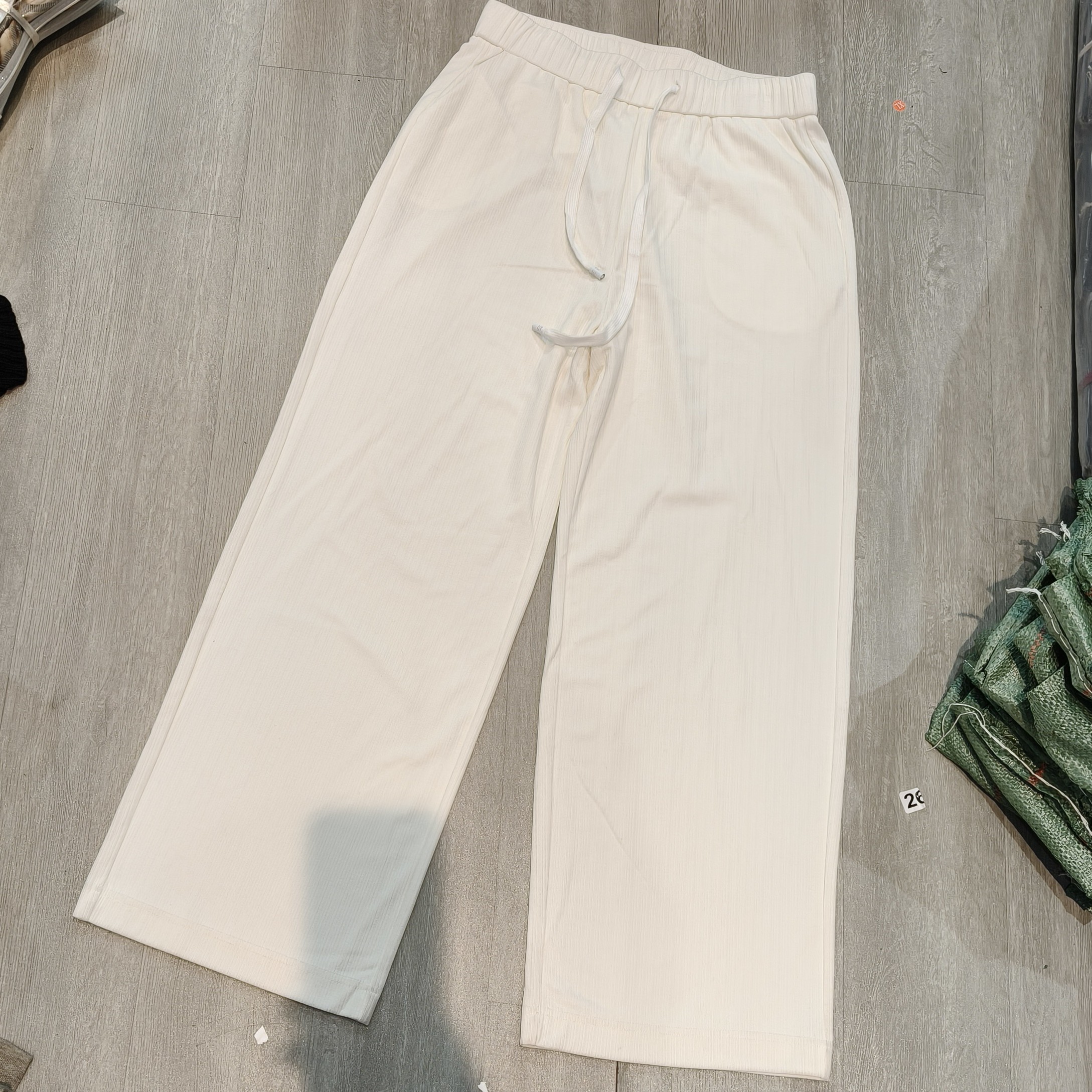 高腰垂感休闲慵懒风显瘦显阔裤-果梓354