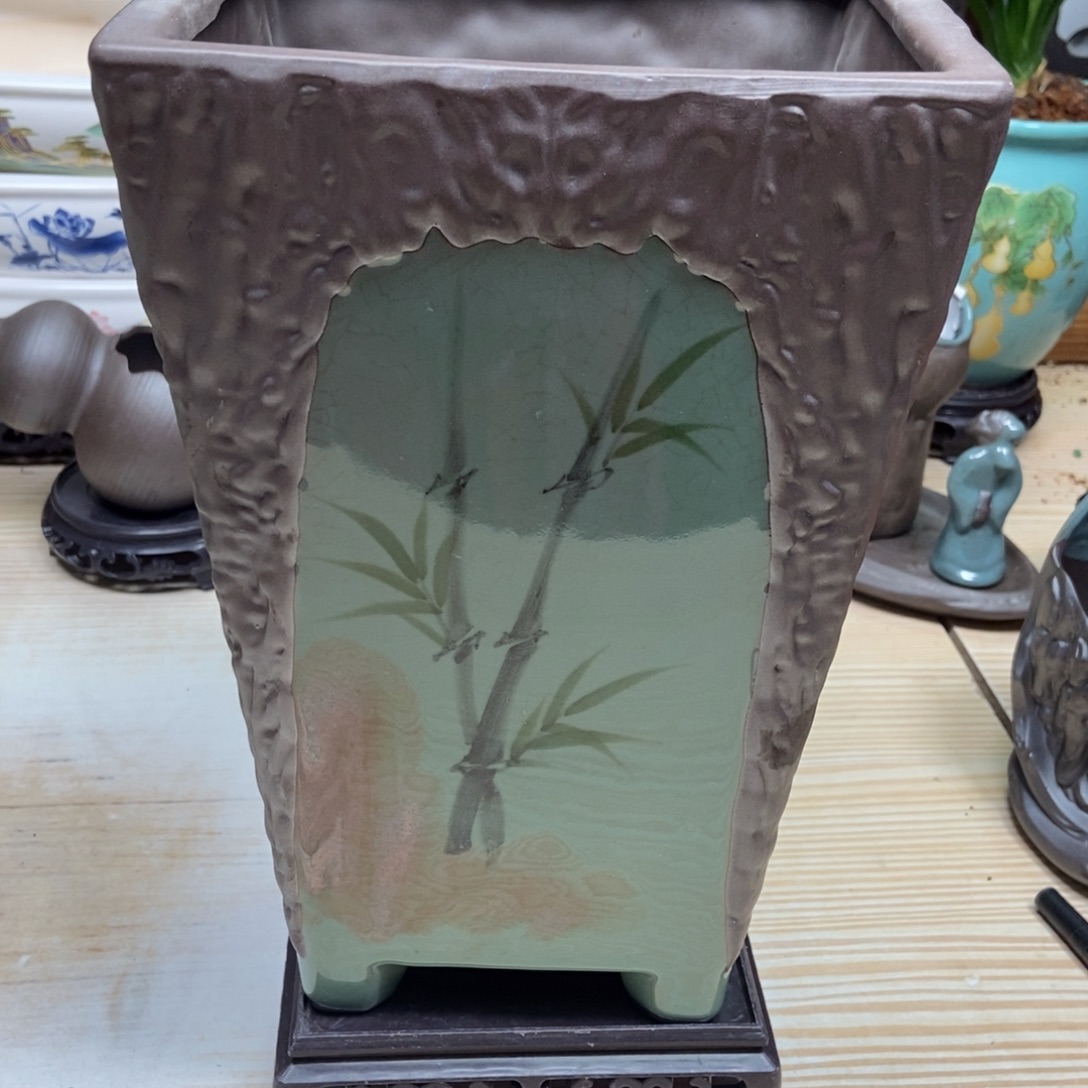 瓷片陶瓷花盆陶瓷艺术