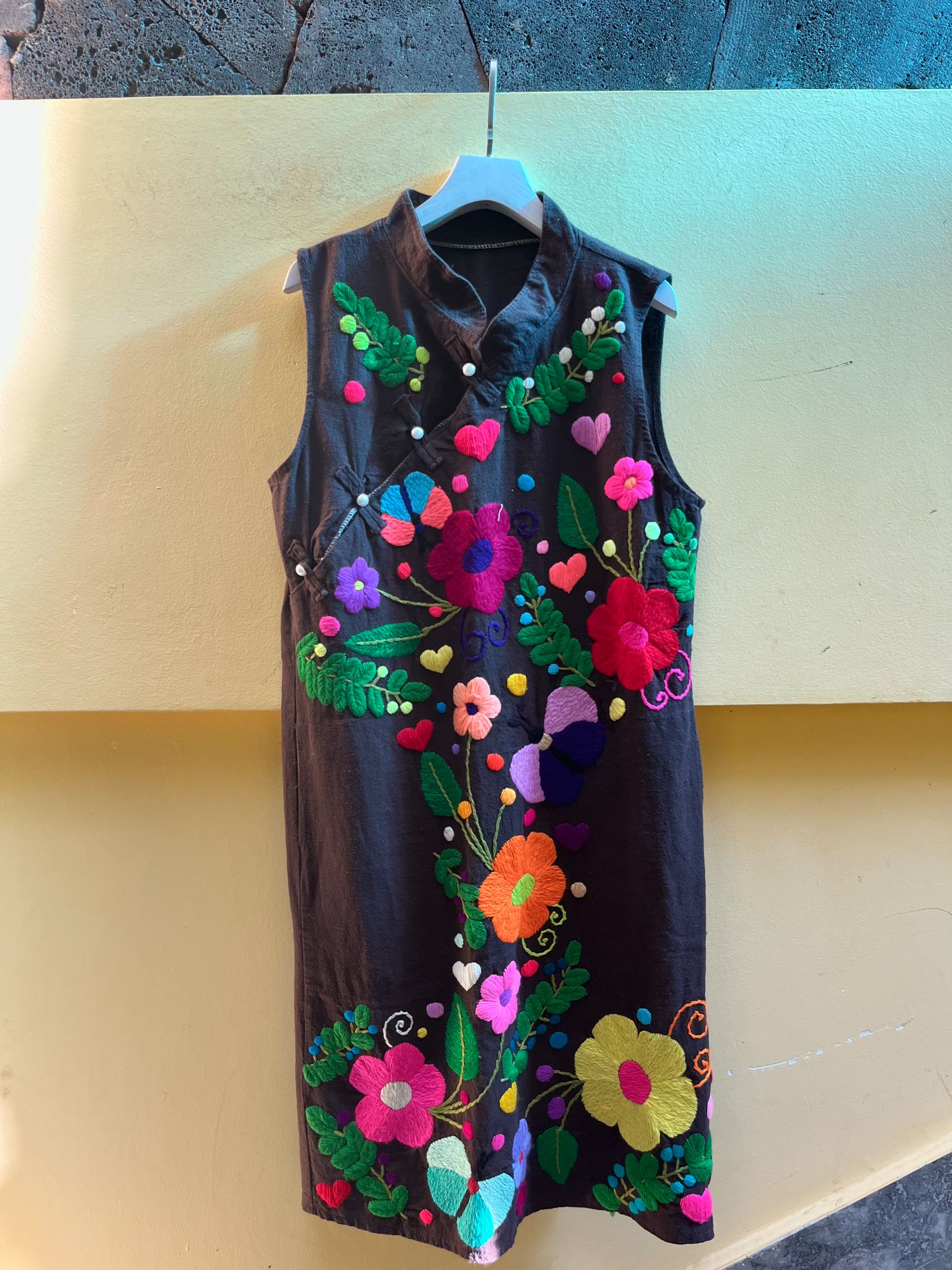 四两民族风刺绣中式连衣裙（直播间选款）