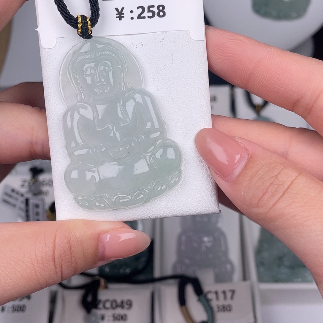 翡翠未镶嵌颈饰zc127