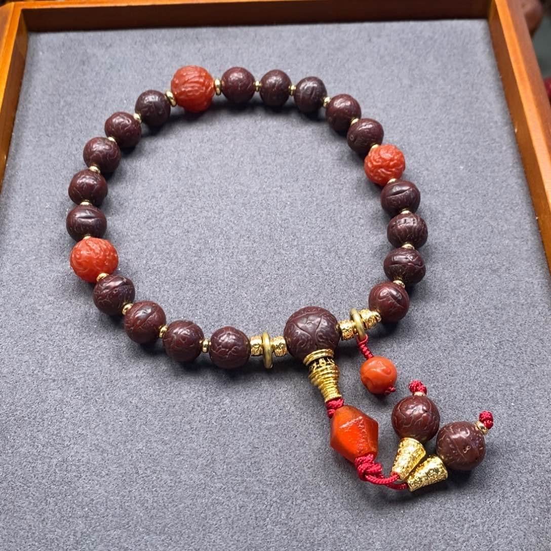 菩提把件未镶嵌凤眼