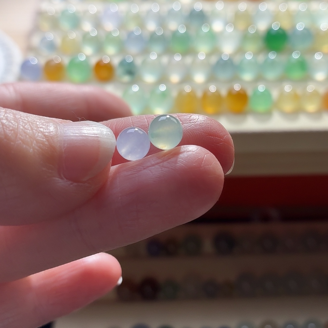 莹***果翡翠散珠翡翠1049