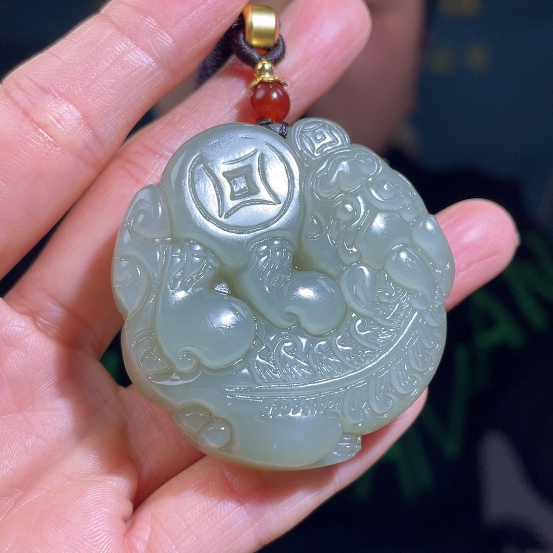 和田玉颈饰未镶嵌多样性发一件