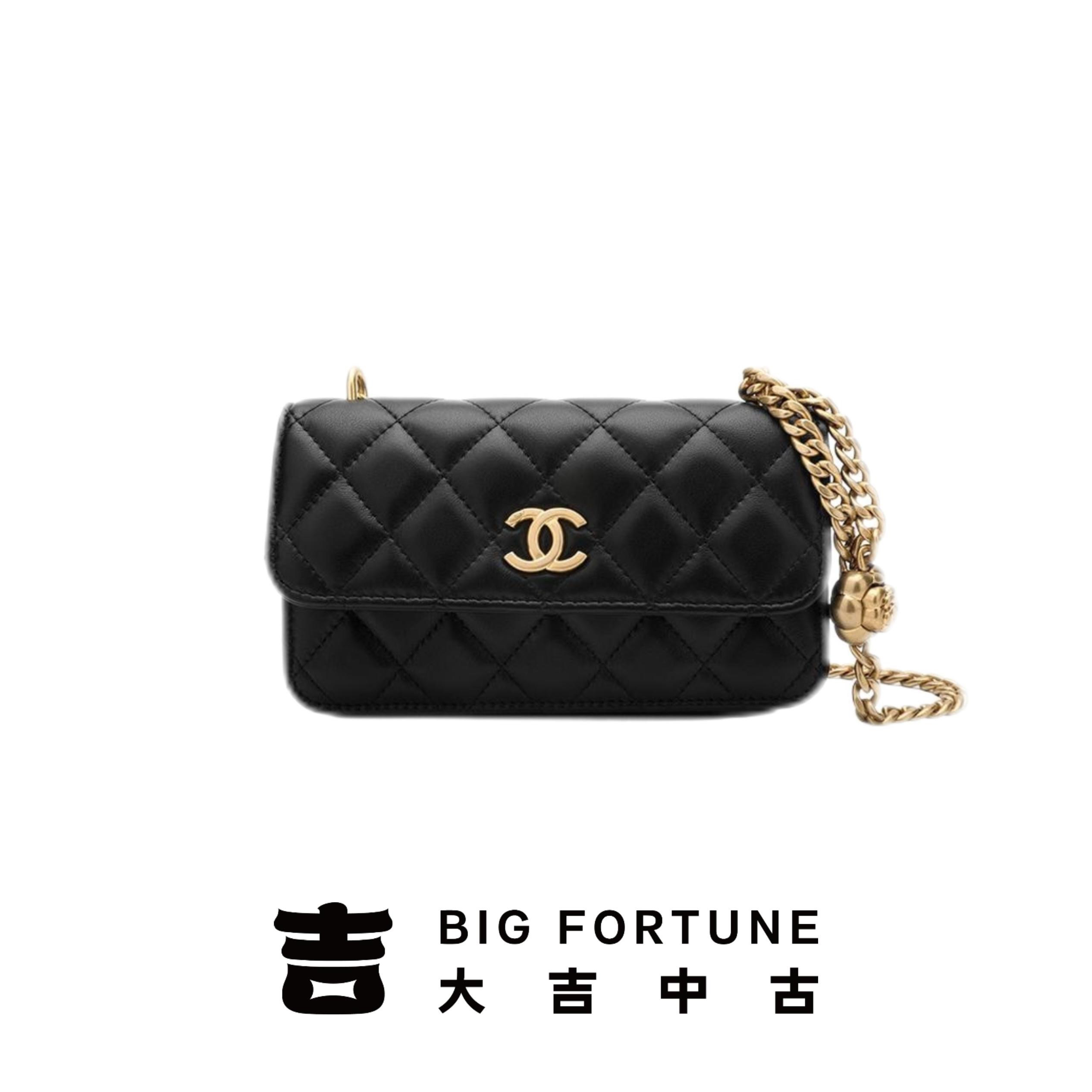 95新 Chanel/香奈儿 大吉中古/Chanel香奈儿山茶花小woc单肩包