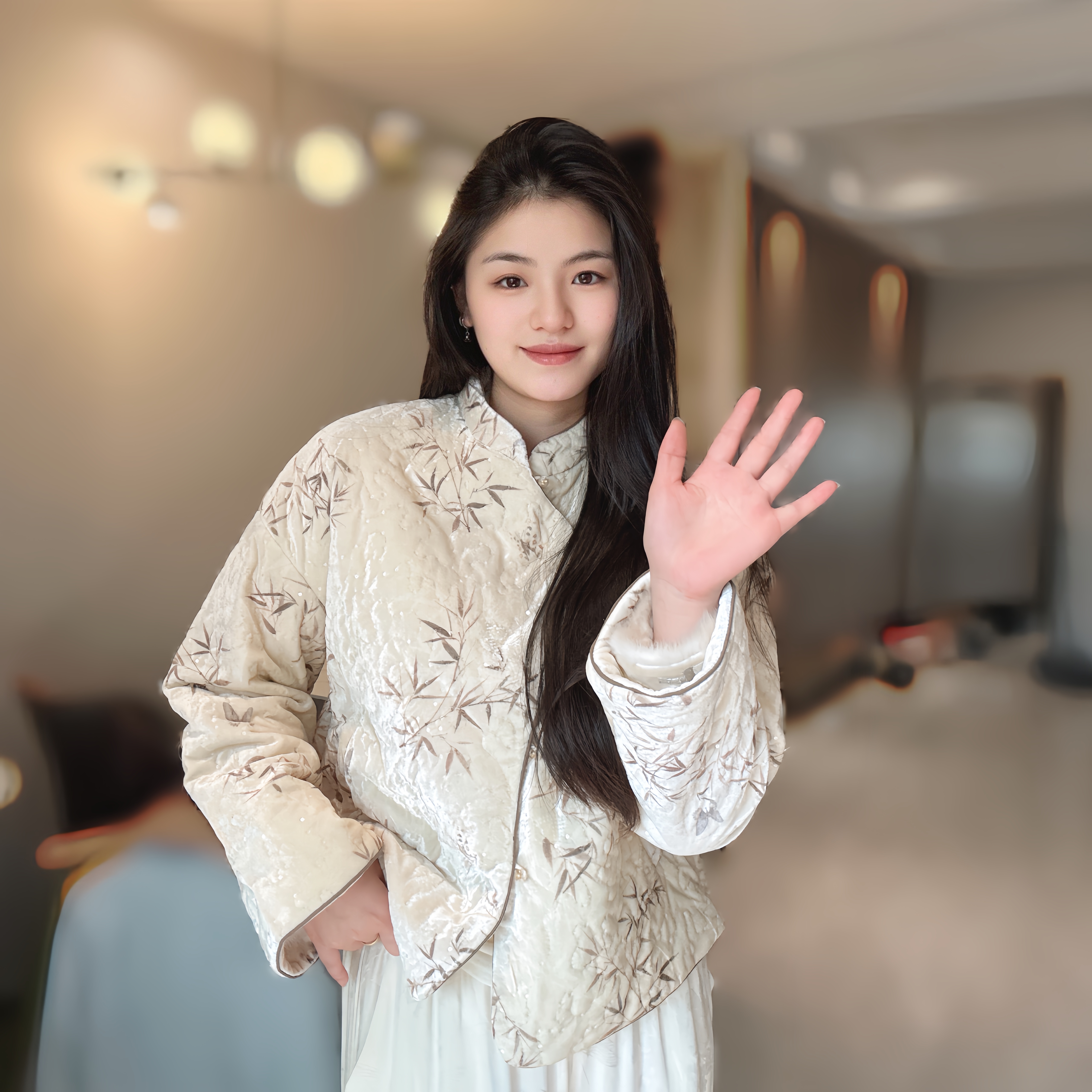 【竹韵】新中式加棉加厚宽松显瘦外套国风秋冬新款绣花高端复古棉服