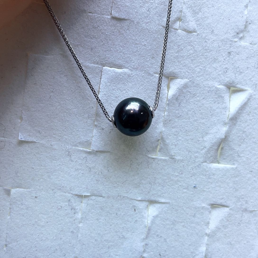 海水珍珠颈饰银S925镶嵌