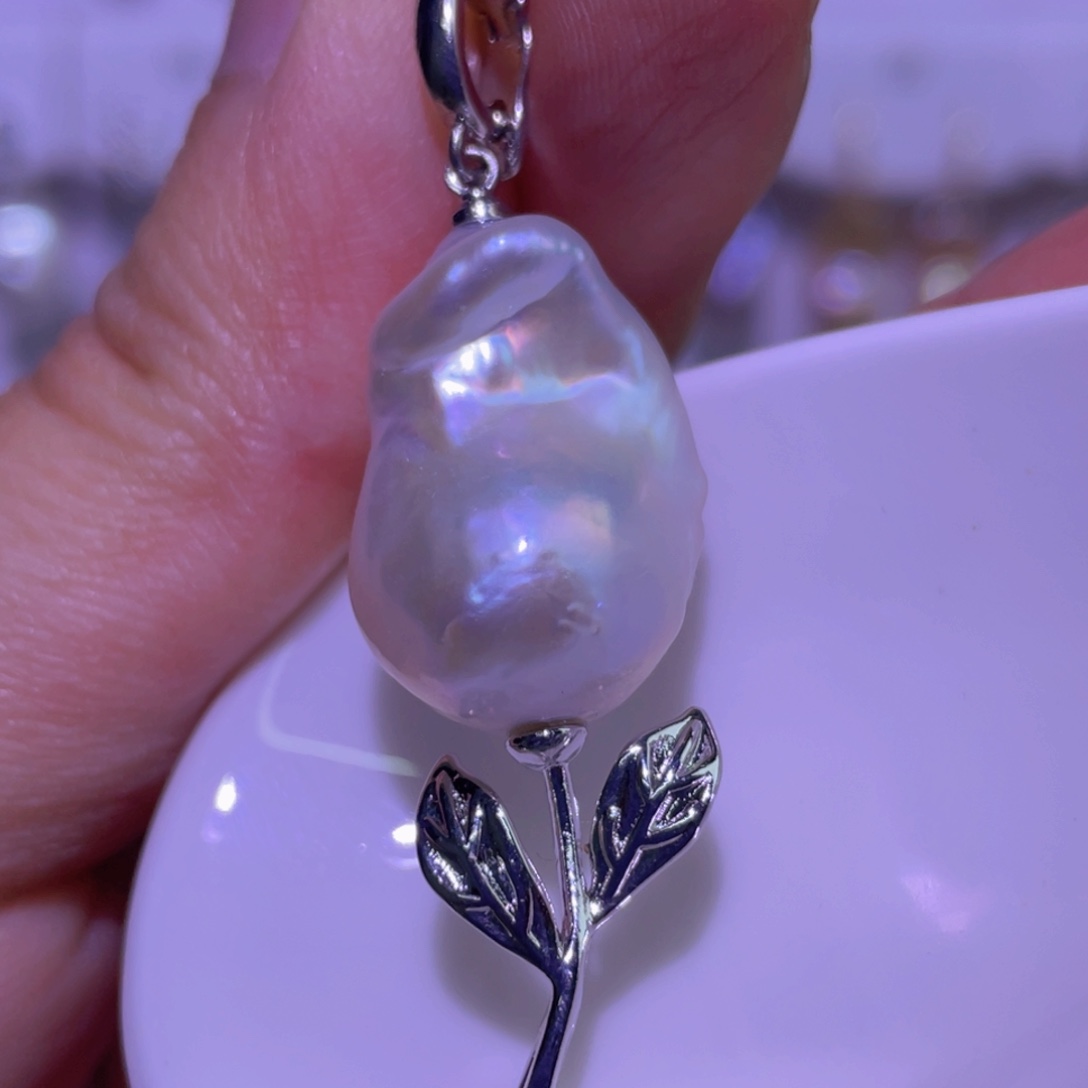 淡水珍珠未镶嵌天然淡水珍珠吊坠