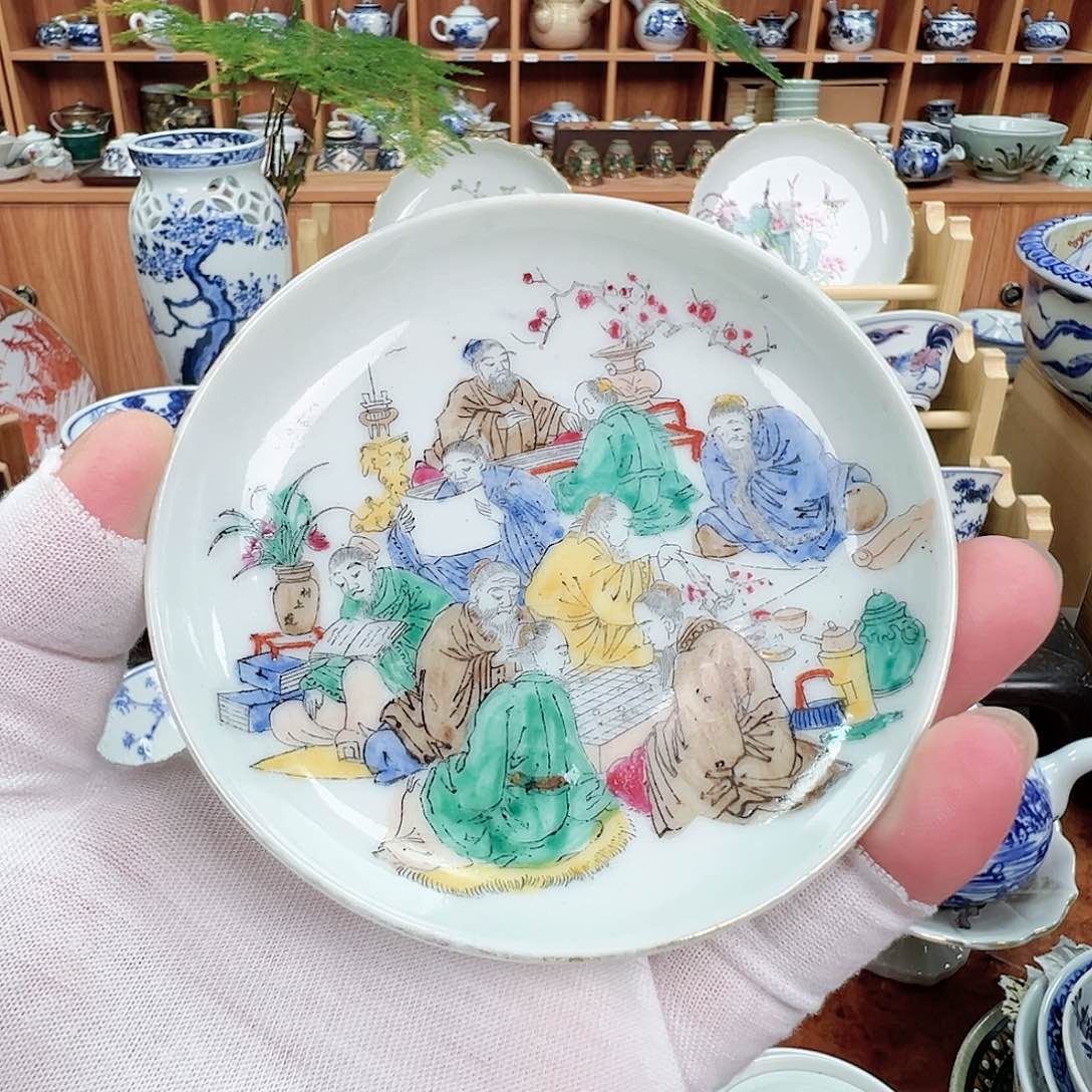 柴窑茶具茶壶茶杯盘子