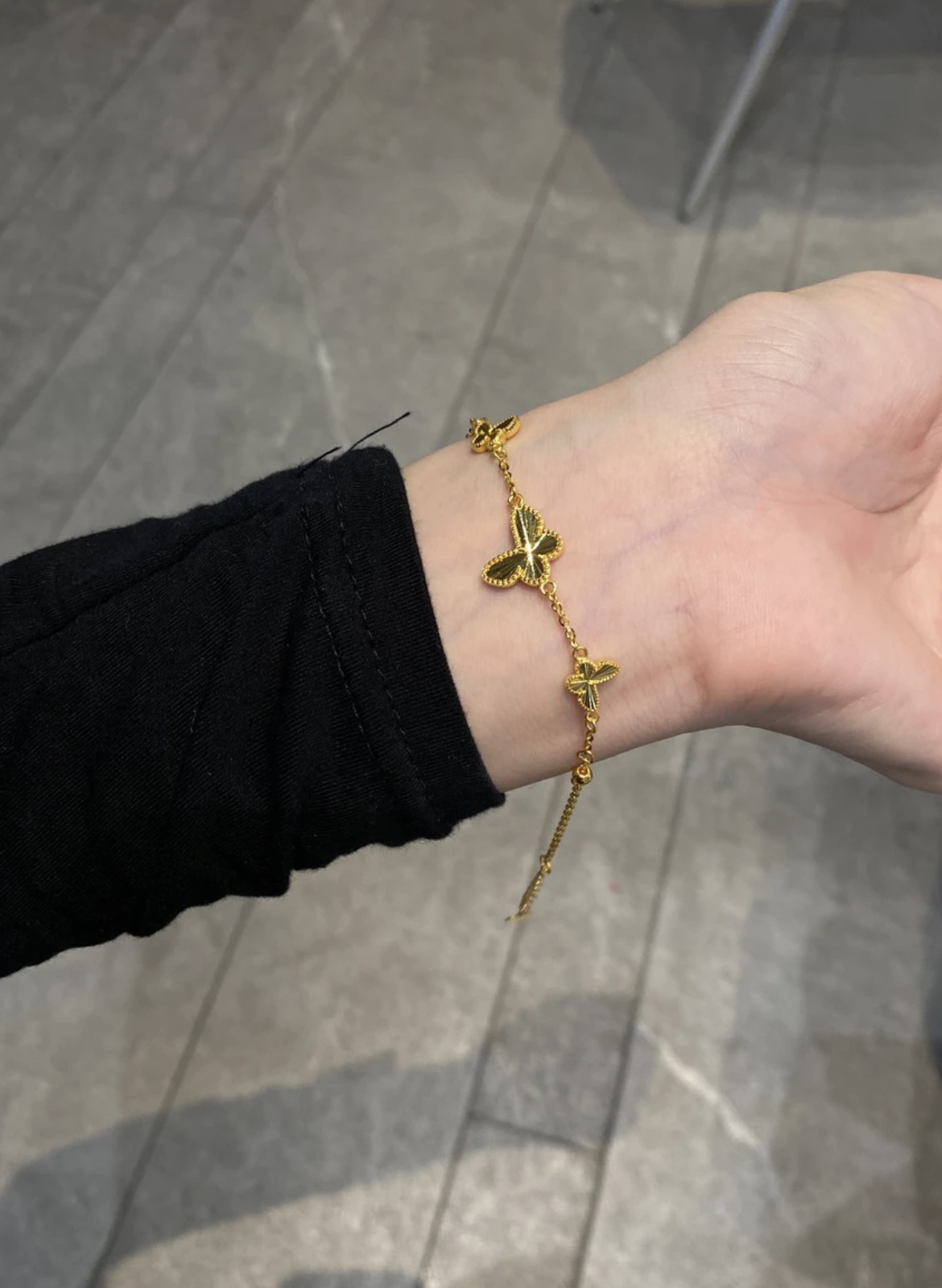 铜合金手链 蝴蝶手链 钛钢手链 