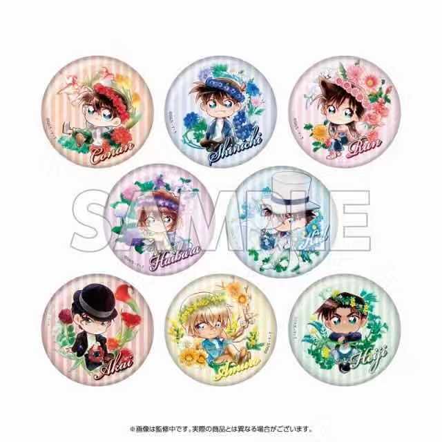 名侦探柯南 花冠flow in the wind Q版徽章