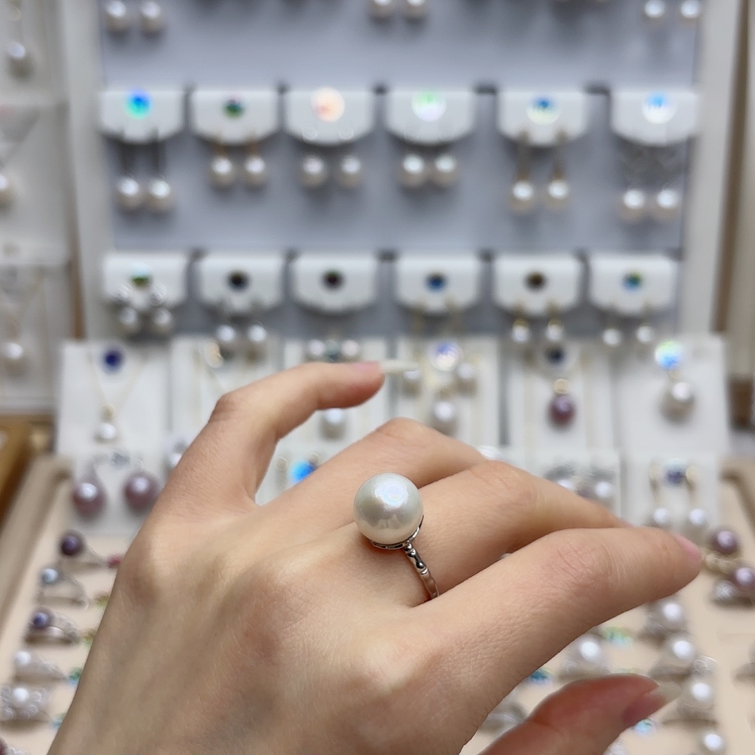 淡水珍珠颈饰银S925镶嵌