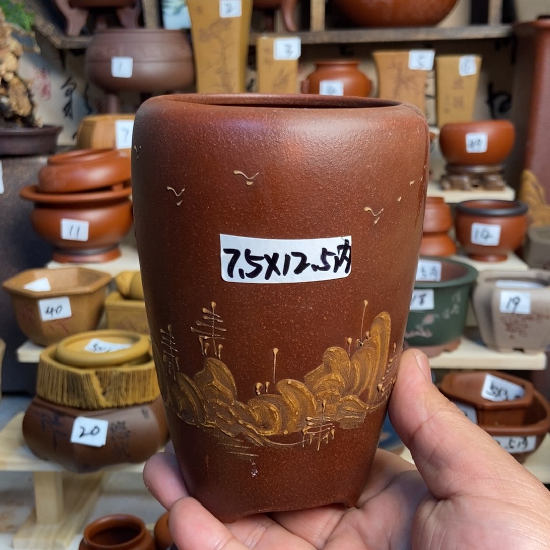 紫砂花盆内口经尺寸