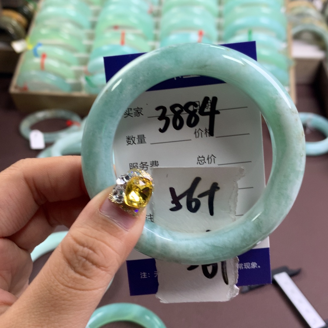 蛇纹石玉手镯未镶嵌3884